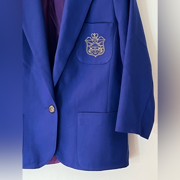 Vintage Royal Blue Country Club Style Blazer - Picture 5 of 11